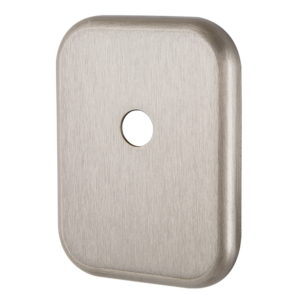 Квадратная накладка на цилиндр со штоком Armadillo BK-DEC SQ (ATC Protector 1) SN-3 мат.никель