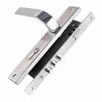 Замок  цилиндровый с защёлкой в комплекте с ручкой Punto KIT P90 4585/3 ORION SN/CP мат. никель/хр