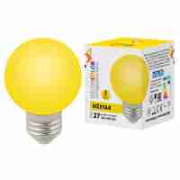 Лампа светодиодная Volpe E27 3W желтая LED-G60-3W/Yellow/E27/FR/С UL-00006961