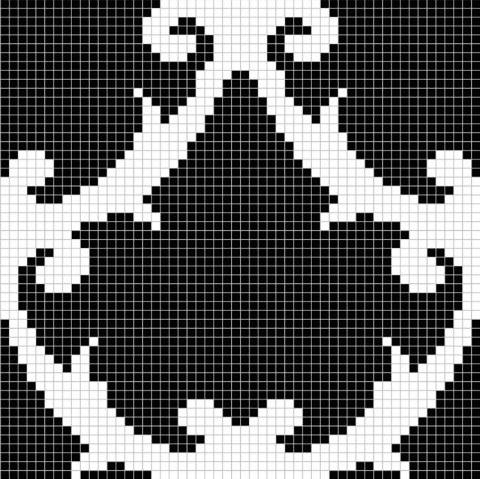 Мозаика Alma Панно 15 MZ-08 Black&White чип 15х15 88,5х88,5