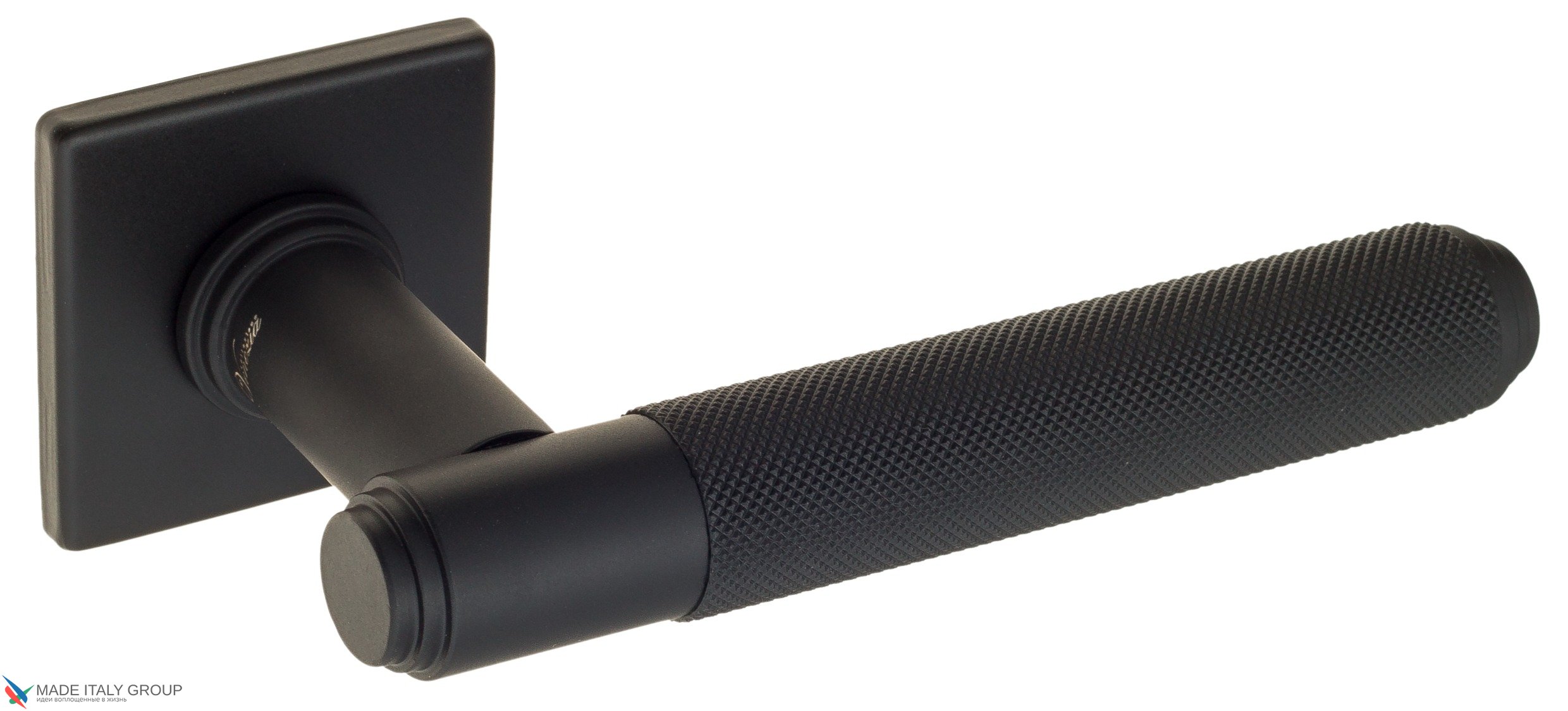 Дверная ручка Venezia "EXA ZIG" FSS черный