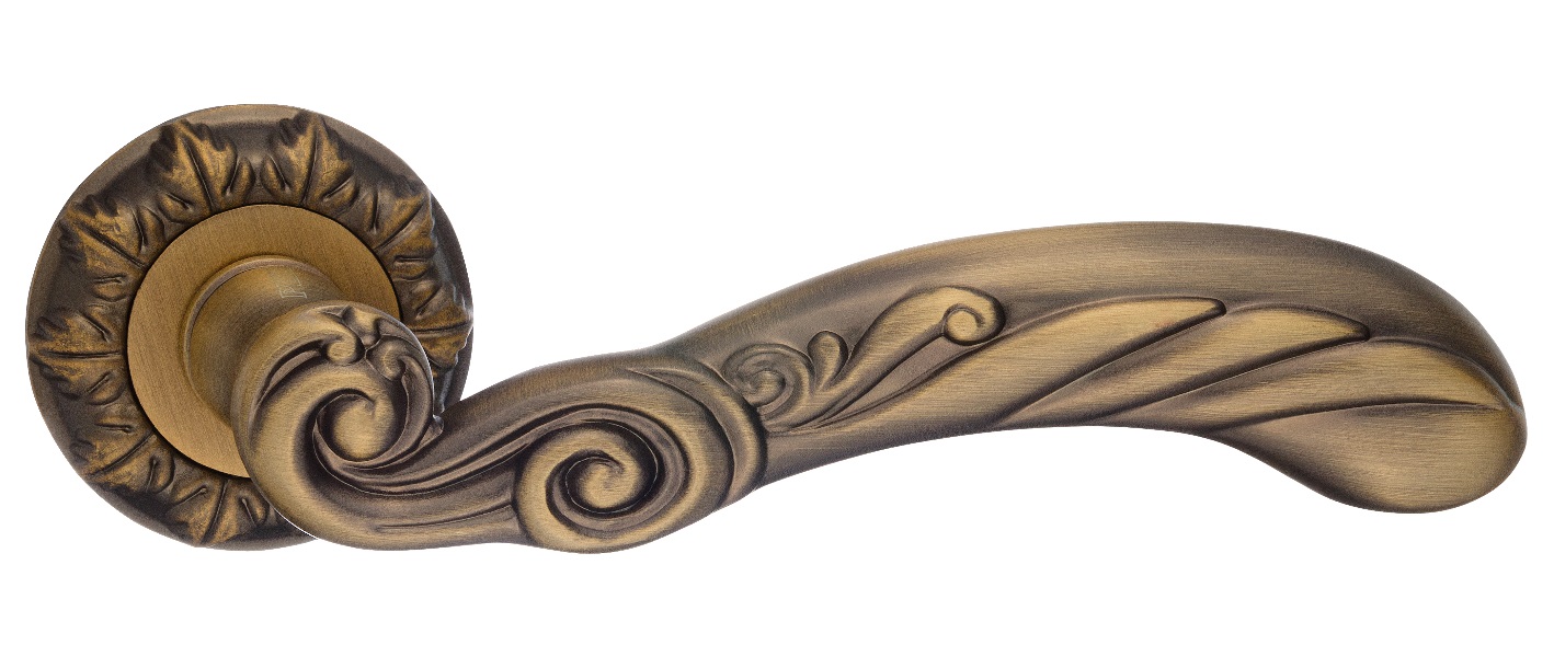 Ручка дверная Classic RENZ INDH 65-10 CF "Паола", кофе, декорат. роз.