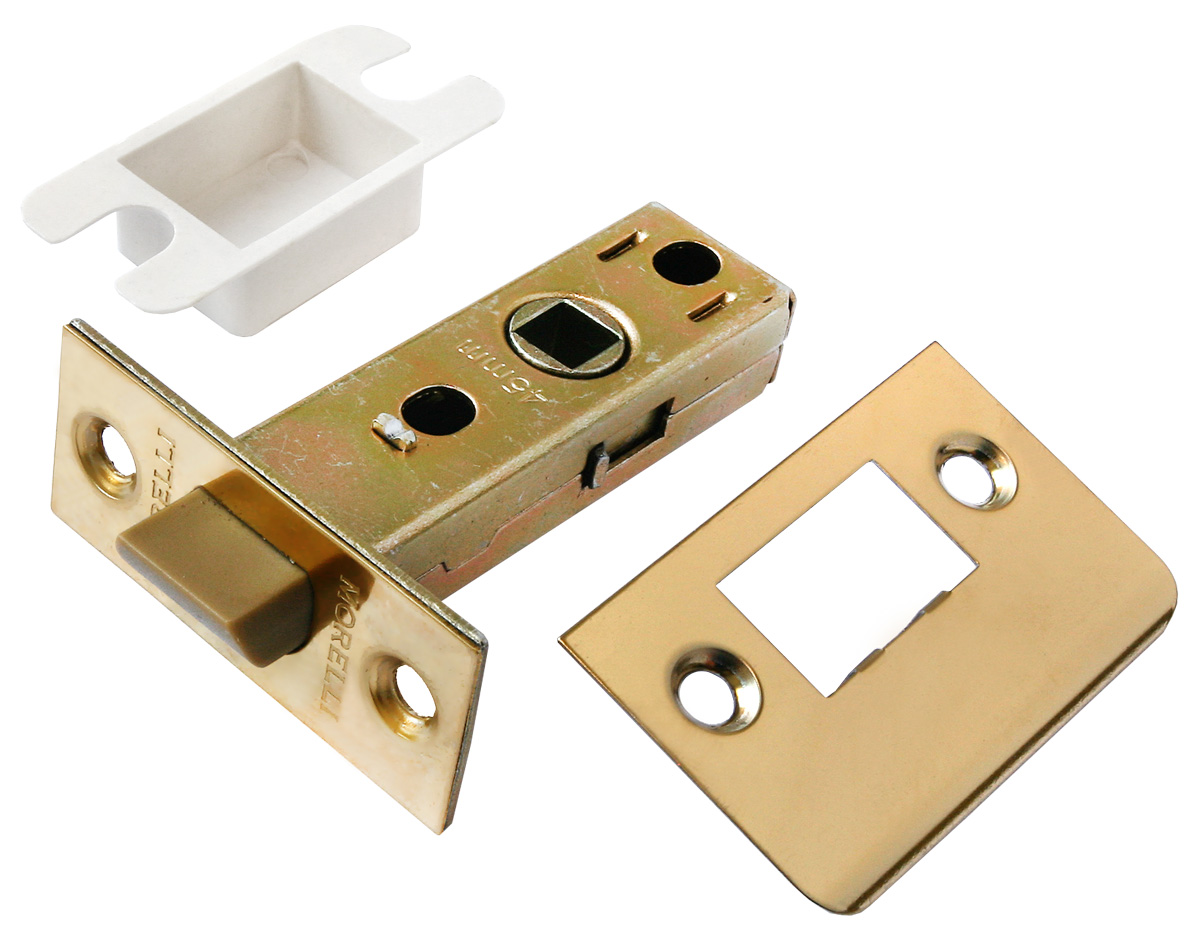 Защелка дверная межкомнатная Morelli OL6-45 PG золото с металлическим язычком