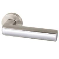 Комплект на 3 двери - Ручка Armadillo (Армадилло) раздельная R.URB52.CUBE (CUBE URB3) SN/CP-3 матовый никель/хром