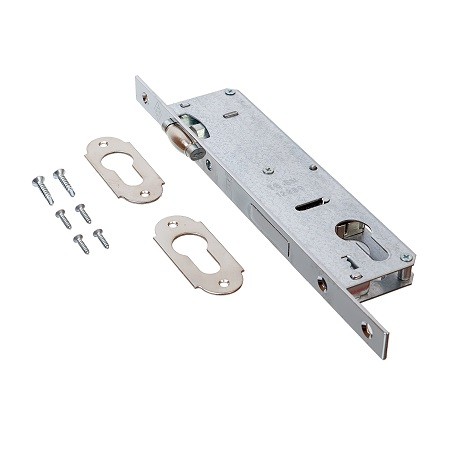 Замок с роликовой защелкой Kale Kilit 155P-BS30-R-16CP-(Ros)-STB 155P3000005 хром