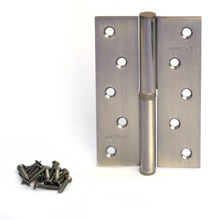 Петля стальная разъемная дверная левая Apecs 120*80-B-Steel-AB-L Левый бронза