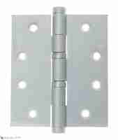 Дверная петля универсальная латунная с плоским колпачком Venezia CRS009 102x76x3 матовый хром