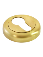 Накладка на замок Morelli Luxury LUX-KH-R4 OSA круглая под евроцилиндр, цвет матовое золото