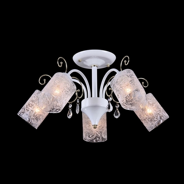 Потолочная люстра Natali Kovaltseva 10856 10856/5C WHITE GOLD