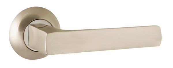 Ручки дверные межкомнатные AJAX ERGO JR SN/CP-3 матовый никель/хром