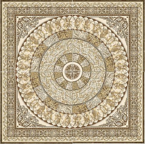 Плитка керамическая Absolut keramika Marble из 4 шт напольная 90х90