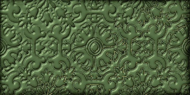 Плитка керамическая Bestile Dante Decor Green настенная 24х12