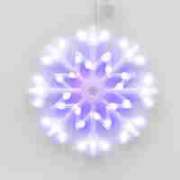 Подвесной светодиодный светильник «Снежинка » Uniel ULD-H4040-048/DTA MULTI IP20 SNOWFLAKE UL-00001403