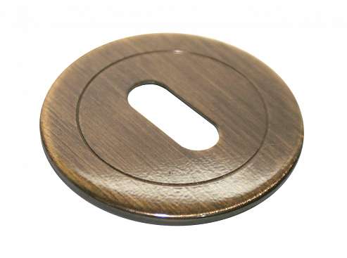 Накладка дверная с круглым основанием под английский ключ Morelli Luxury LUX-FK CAFFE