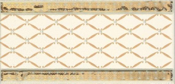 Плитка керамическая Almera Ceramica Noblesse Cenefa Delis Marfil Gold бордюр 1х20
