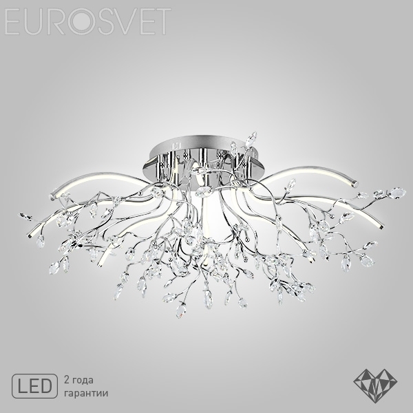 Люстра потолочная Eurosvet Claudia 90036/8 хром 60W