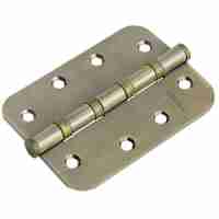 Комплект 4 шт. - Петля универсальная стальная скругленная 4 подшипника Morelli MS-C 100X70X2.5-4BB AB бронза