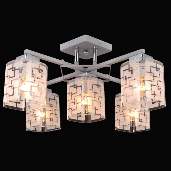 Люстра потолочная Natali Kovaltseva PURE 75070/5C WHITE