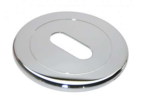 Накладка дверная с круглым основанием под английский ключ Morelli Luxury LUX-FK CRO