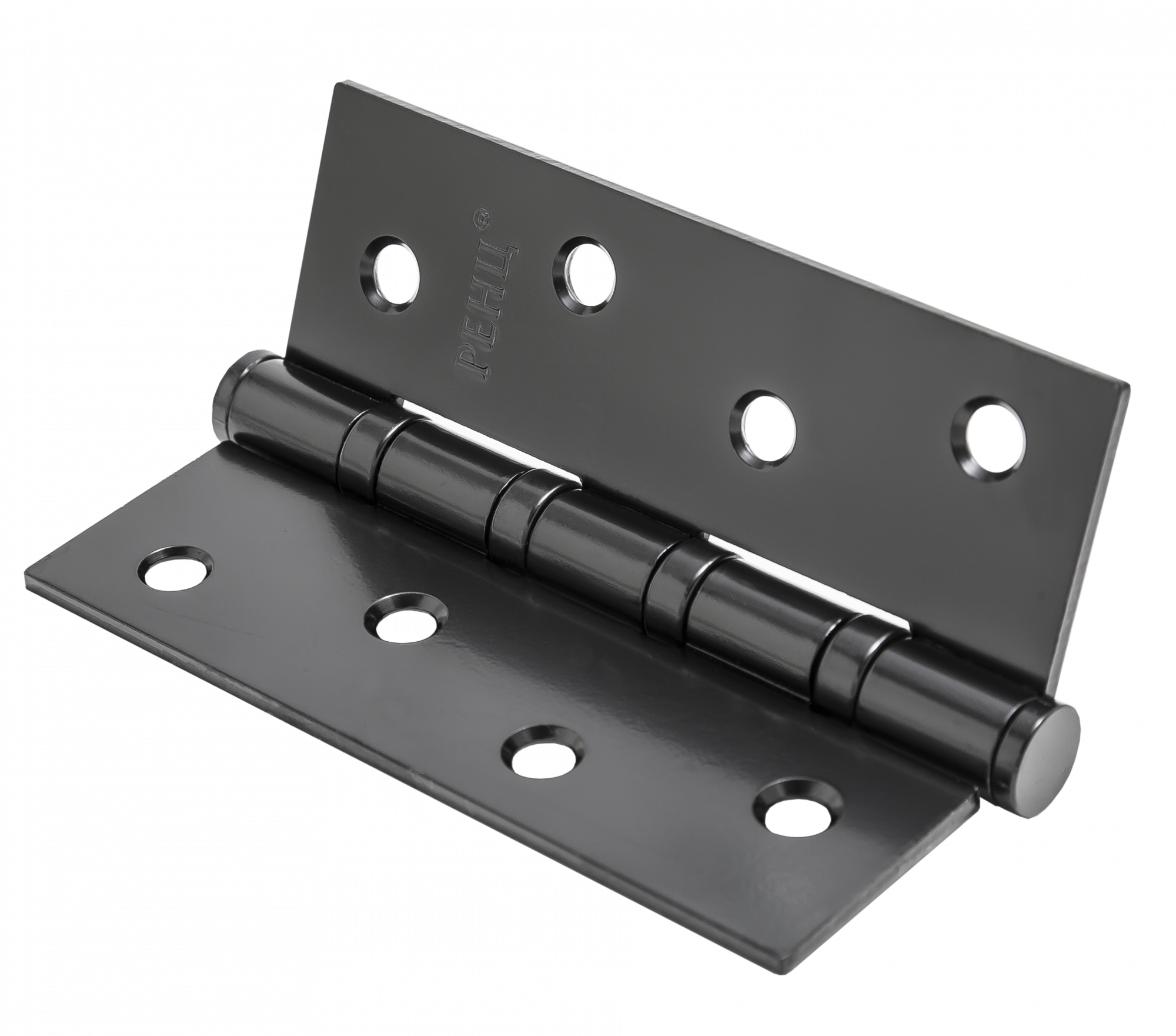 Петля стальная RENZ IN100-4BB FH B 100*75*2,5, 4 подшипника, б/колп., черный