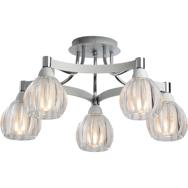Потолочная люстра N-Light 418 418-05-73CWC chrome + white crack