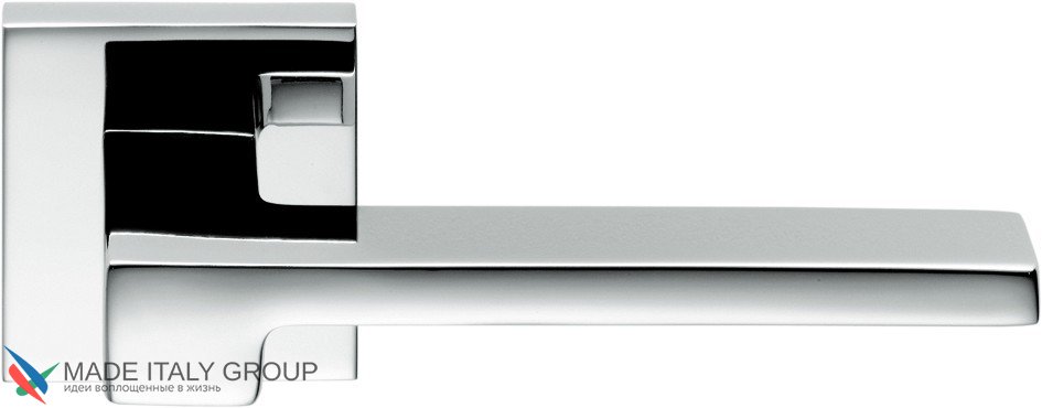 Ручка дверная на квадр. основании Colombo Zelda MM11RSB-CR полированный хром