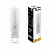Лампа светодиодная Feron G9 7W 2700K Прямосторонняя Матовая LB-431 25755