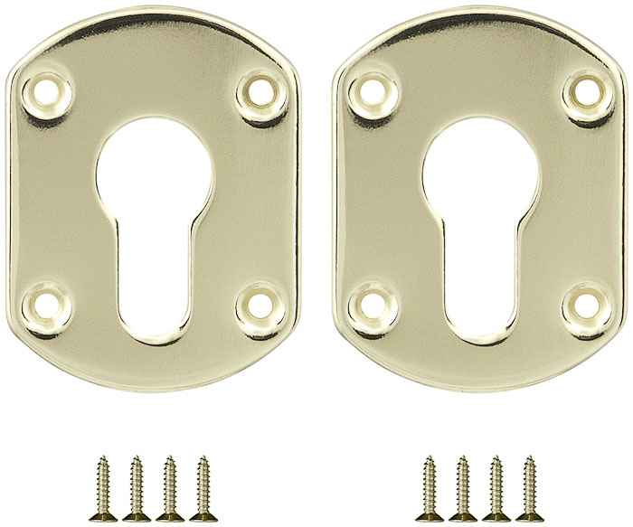 Декоративная накладка Fuaro ESC031-GP-2 (золото)  на цилиндр (2 шт)