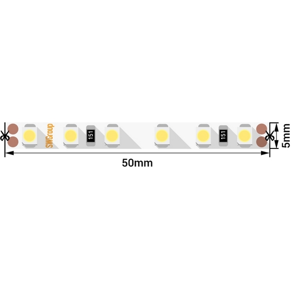 Светодиодная лента SWG SWG3PT120 SWG3PT120-24-9.6-NW