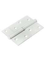 Петля карточная разъемная Morelli MSND 100X70X2.5 W L с подшипником стальная левая, врезная, цвет белый