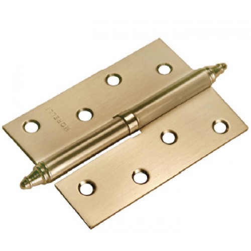 Петля дверная разъемная стальная с короной левая Morelli MS 100X70X2.5 L AB бронза