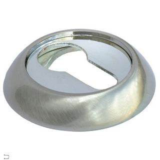 Накладка дверная с круглым основанием под цилиндр Morelli MH-KH SN/BN никель/черный никель