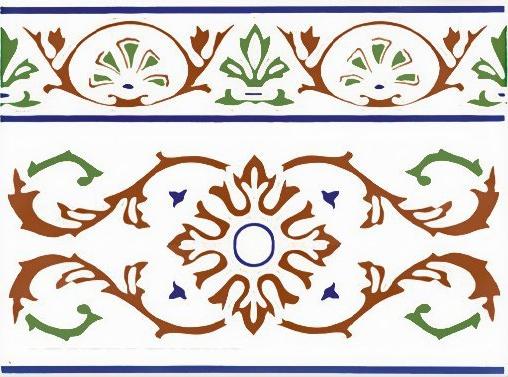 Плитка керамическая Ribesalbes Toledo Cenefa 45 бордюр 15х20