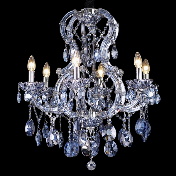 Подвесная люстра Natali Kovaltseva Milano Milano 10651/6C CHROME, SAPPHIRE