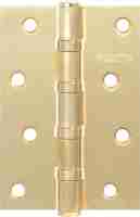 Комплект 10 шт. - Петля дверная стальная универсальная Punto 4B/HD 100 PB (латунь)