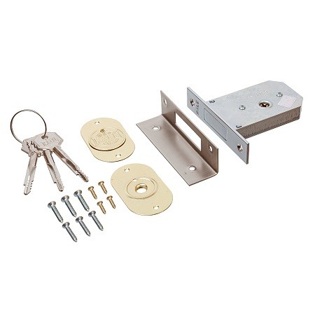 Замок под крестообразный ключ дверной Kale Kilit 156F-BS45-CP-3KEY-(SP, Ros)-STB 156F0000003 хром