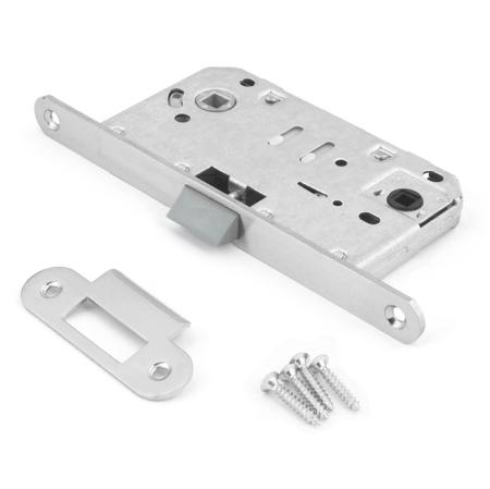 Замок дверной межкомнатный сантехнический Adden Bau WC 414 Chrome хром пласт.яз.