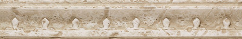 Плитка керамическая Saloni Tivoli Cornisa Blason Crema бордюр 5х31