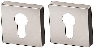 Накладка дверная с квадратным основанием под цилиндр Armadillo Urban Cylinder ET USQ SN-3 никель мат