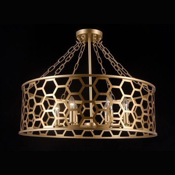 Люстра подвесная Natali Kovaltseva VALENCIA 81059-6C GOLD