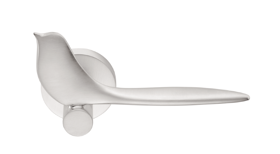 Ручка дверная на круглом основании Colombo Twitty TK 11 CM матовый хром R ф/з