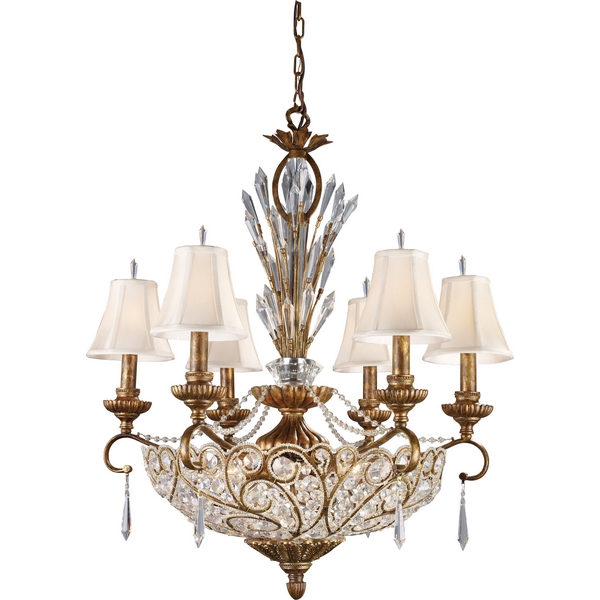 Люстра подвесная N-Light 2404/6+6 spanish bronze
