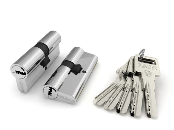 Цилиндровый механизм Fuaro R600/90 mm-BL (50+10+30) CP хром 5 кл.