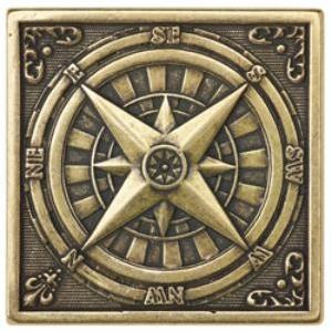 Вставка Moneli Decor Barro-co Art Taco Compas Bronce 5х5