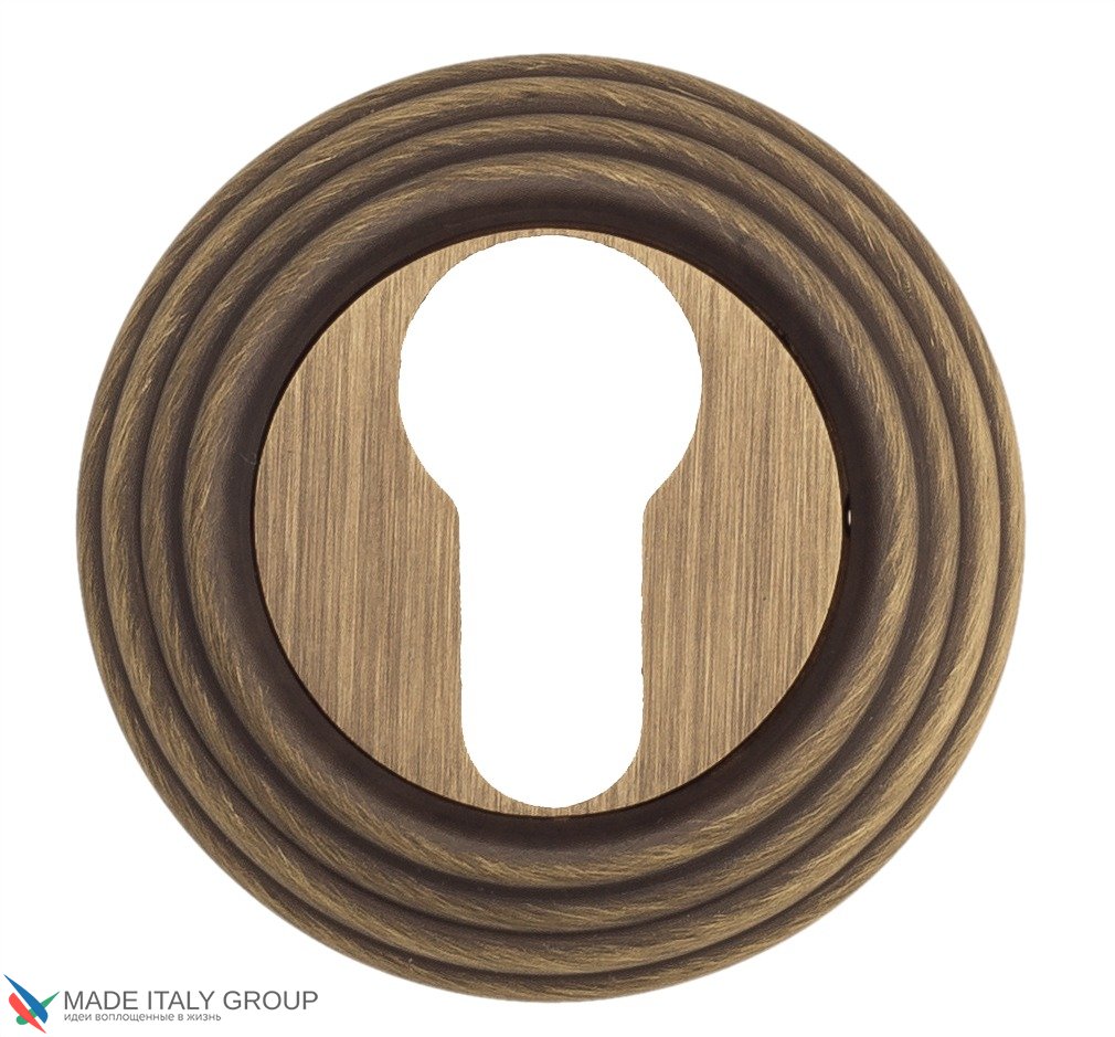 Накладка дверная под цилиндр Venezia CYL-1 D8 матовая бронза (2 шт.)