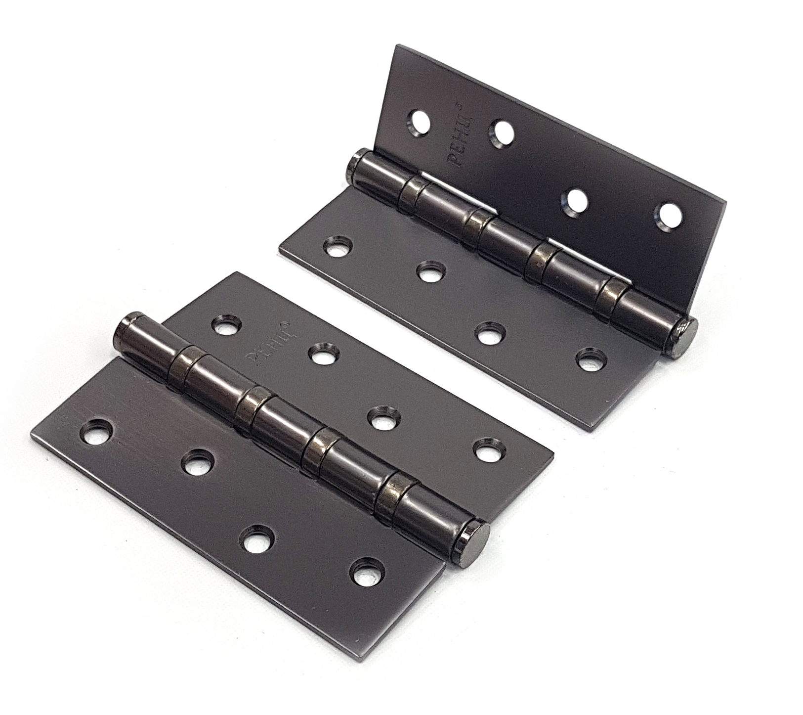 Петля стальная RENZ IN100-4BB FH MBN 100*75*2,5, 4 подшипника, б/колп., матовый черный никель