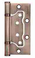 Комплект 10 шт. - Петля дверная накладная без врезки (бабочка) Punto 200-2B 100x2,5 AC медь