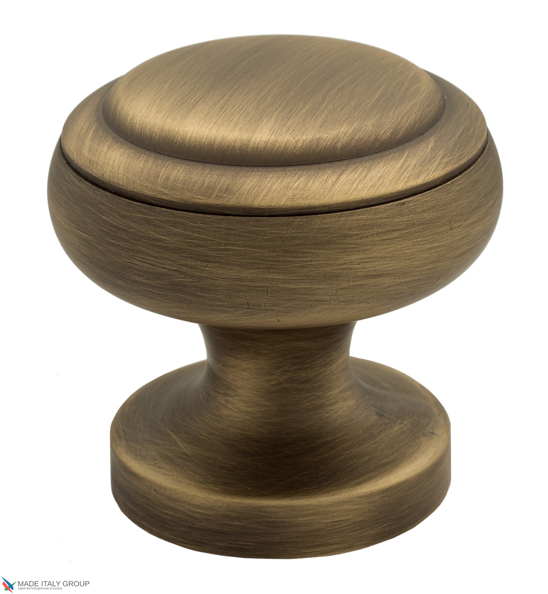 Ручка дверная кноб Venezia P12 Ø65 матовая бронза