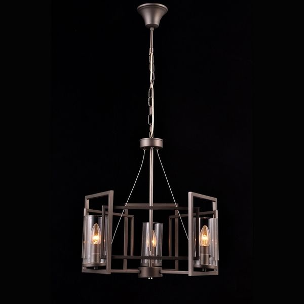 Люстра подвесная Natali Kovaltseva MUNICH 75122-3C GRAY