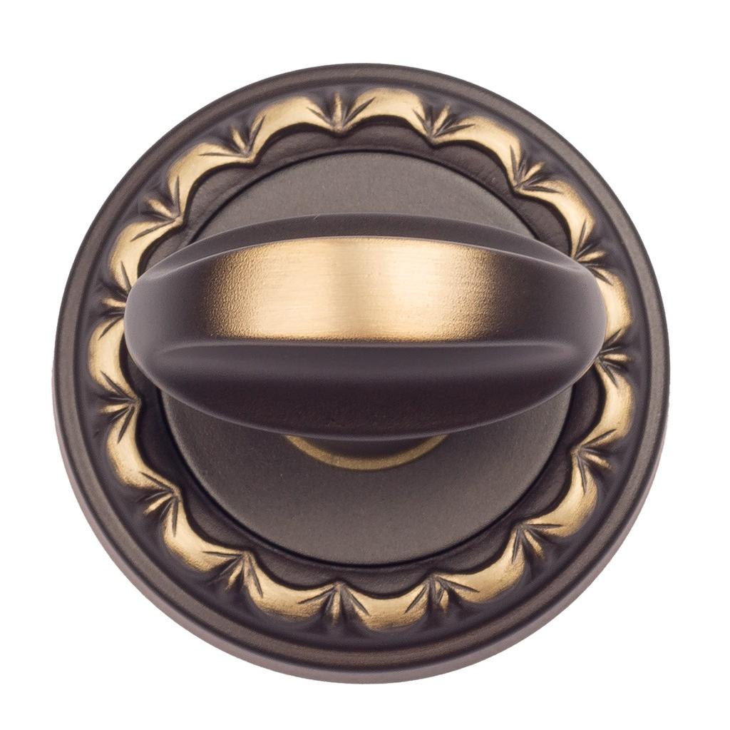 Завертка дверная сантехническая Venezia WC-2 D2 темная бронза